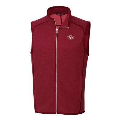 Жилетка флисовая на молнии San Francisco 49ers Cutter & Buck Mainsail Sweater Knit - Scarlet