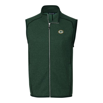 Жилетка флисовая на молнии Green Bay Packers Cutter &amp; Buck Mainsail Sweater Knit - Green