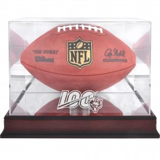 Chicago Bears Fanatics Authentic NFL 100 Logo Mahogany Football Display Case with Mirror Back