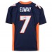 Игровая джерси Autographed Denver Broncos John Elway Fanatics Authentic Mitchell & Ness Navy Replica