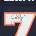 Игровая джерси Autographed Denver Broncos John Elway Fanatics Authentic Mitchell & Ness Navy Replica
