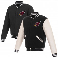 Двусторонняя куртка Arizona Cardinals NFL Pro Line by Reversible Fleece Full-Snap - Black/White