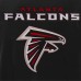 Бомбер Atlanta Falcons JH Design Reversible Fleece with Faux Leather Sleeves - Black/White