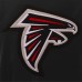 Бомбер Atlanta Falcons JH Design Reversible Fleece with Faux Leather Sleeves - Black/White
