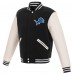 Двусторонняя куртка Detroit Lions NFL Pro Line by Reversible Fleece Full-Snap - Black/White