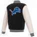 Двусторонняя куртка Detroit Lions NFL Pro Line by Reversible Fleece Full-Snap - Black/White