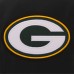 Куртка на кнопках Green Bay Packers NFL Pro Line by Reversible Fleece with Faux Leather Sleeves - Black/White