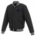 Двусторонняя куртка Carolina Panthers NFL Pro Line by Reversible Fleece Full-Snap - Black/White