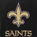 Бомбер New Orleans Saints JH Design Reversible Fleece with Faux Leather Sleeves - Black/White