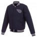 Двусторонняя куртка Tennessee Titans NFL Pro Line by Reversible Fleece Full-Snap - Navy/White