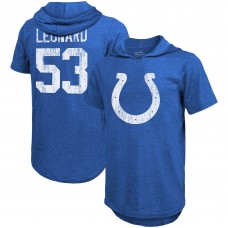 Shaquille Leonard Indianapolis Colts Player Name & Number Tri-Blend Hoodie T-Shirt - Royal