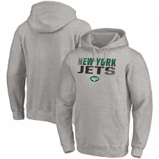 Толстовка с капюшоном New York Jets Fade Out - Heathered Gray