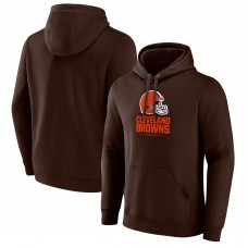 Толстовка Cleveland Browns Logo Team Lockup Fitted - Brown