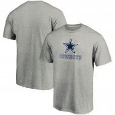 Dallas Cowboys Team Lockup Logo T-Shirt - Heathered Gray