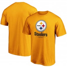 Футболка Pittsburgh Steelers Team Lockup Logo - Gold