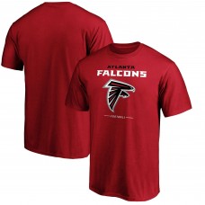 Футболка Atlanta Falcons Team Lockup Logo - Red