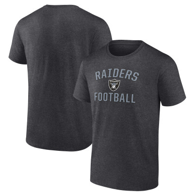 Las Vegas Raiders Fanatics Heather Charcoal Victory Arch T-Shirt