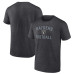 Las Vegas Raiders Fanatics Heather Charcoal Victory Arch T-Shirt Las Vegas Raiders Fanatics Heather Charcoal Victory Arch T-Shirt