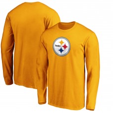 Pittsburgh Steelers Fanatics Gold Primary Logo Long Sleeve T-Shirt