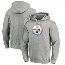 Толстовка с капюшоном Pittsburgh Steelers Team Logo - Heathered Gray