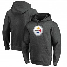 Толстовка с капюшоном Pittsburgh Steelers Team Logo - Heathered Charcoal