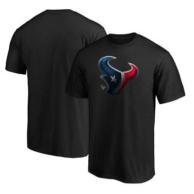 Футболка Houston Texans Fanatics Black Midnight Mascot Team Logo