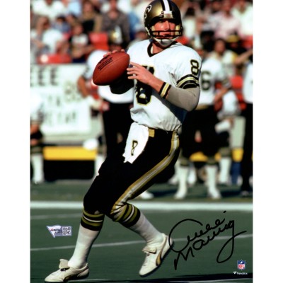 Autographed New Orleans Saints Archie Manning Fanatics Authentic 8 x 10 Vertical White Jersey Photograph