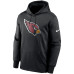 Толстовка Arizona Cardinals Nike Black Fan Gear Primary Logo Therma Performance
