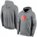 Толстовка с капюшоном Cleveland Browns Nike Fan Gear Primary Logo Performance - Heathered Gray