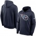 Толстовка Tennessee Titans Nike Fan Gear Primary Logo Therma Performance - Navy