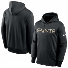 Толстовка New Orleans Saints Nike Fan Gear Wordmark Performance - Black