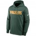 Толстовка Green Bay Packers Nike Green Fan Gear Wordmark Performance
