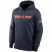 Толстовка Chicago Bears Nike Fan Gear Wordmark Performance - Navy