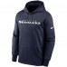 Толстовка Seattle Seahawks Nike Fan Gear Wordmark Performance - College Navy