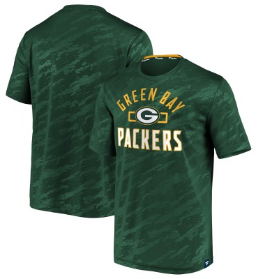 Футболка Green Bay Packers Fanatics Green Iconic Defender Stealth Arc