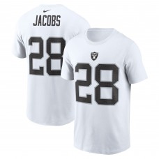 Футболка Josh Jacobs Las Vegas Raiders Nike - White