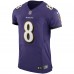 Игровая джерси Lamar Jackson Baltimore Ravens Nike Vapor Elite - Purple