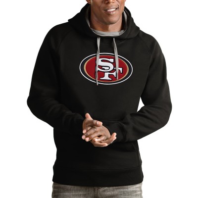 Толстовка с капюшоном San Francisco 49ers Antigua Victory- Black