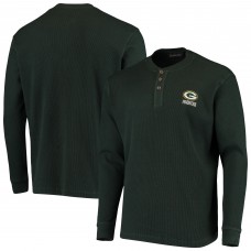 Футболка с длинным рукавом Green Bay Packers Dunbrooke Logo Maverick Thermal Henley - Green