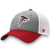Бейсболка Atlanta Falcons Fanatics Gray/Red Tri-Tone Trucker