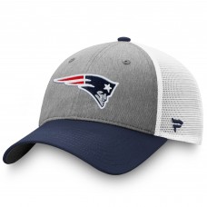 Бейсболка New England Patriots Tri-Tone Trucker - Heathered Gray/Navy