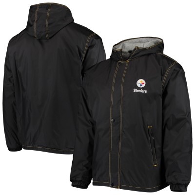 Pittsburgh Steelers Dunbrooke Black Logo Legacy Stadium Full-Zip Jacket