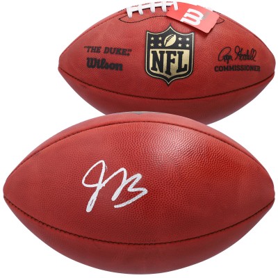Мяч американского футбола NFL Jacoby Brissett Washington Commanders Authentic Autographed Duke