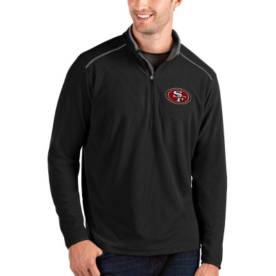 Кофта на короткой молнии San Francisco 49ers Antigua Glacier- Black/Gray