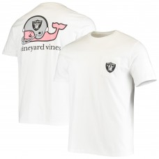 Футболка Las Vegas Raiders Vineyard Vines Team Whale Helmet - White