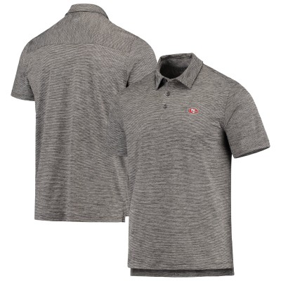 Поло San Francisco 49ers Vineyard Vines Destin Stripe Sankaty - Charcoal