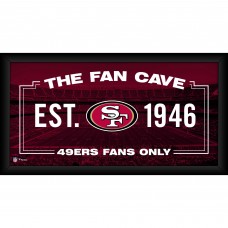 San Francisco 49ers Fanatics Authentic Framed 10 x 20 Fan Cave Collage