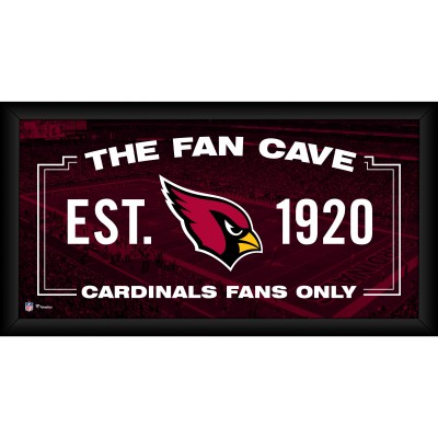 Arizona Cardinals Fanatics Authentic Framed 10 x 20 Fan Cave Collage