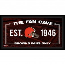 Cleveland Browns Fanatics Authentic Framed 10 x 20 Fan Cave Collage