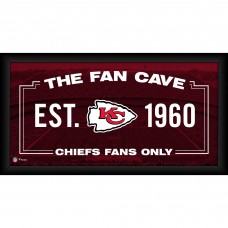 Kansas City Chiefs Authentic Framed 10 x 20 Fan Cave Collage